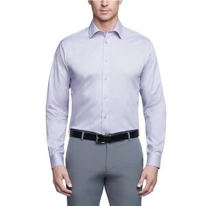 Calvin Klein Steel Slim-Fit Non-Iron Stain Shield Dress Shirt Size 16(32/33) NWT